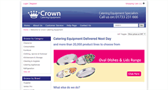Desktop Screenshot of crowncateringequipment.co.uk
