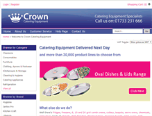 Tablet Screenshot of crowncateringequipment.co.uk